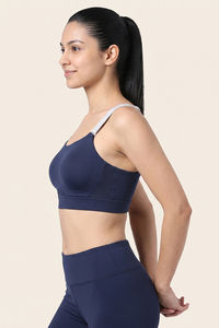Zelocity High Impact Quick Dry Sports Bra - Black Iris — thumbnail 4